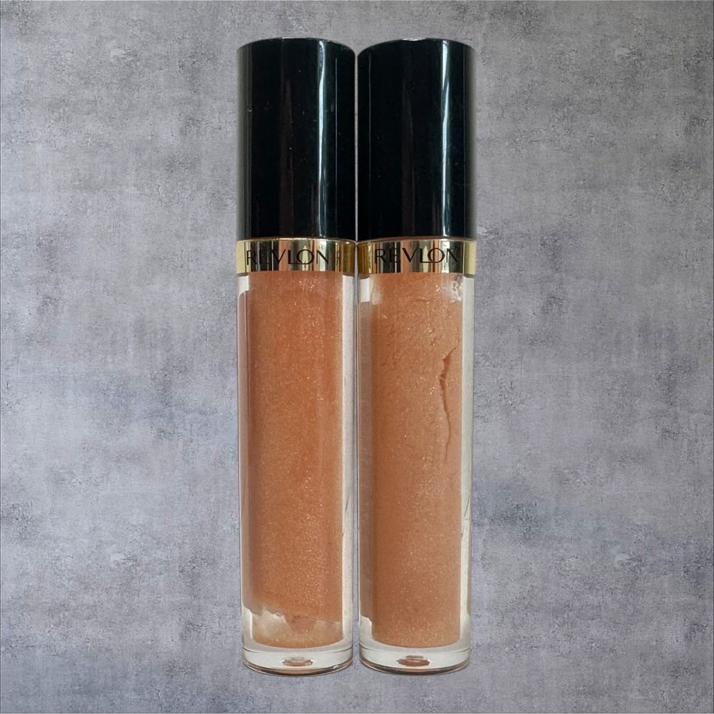 Revlon Super Lustrous Lip Gloss 255 Sandstorm‎ Bronze Shimmer 2 Pack New
